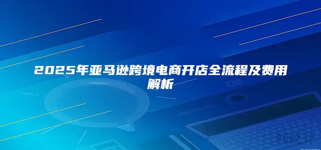 2025年亚马逊跨境电商开店全流程及费用解析