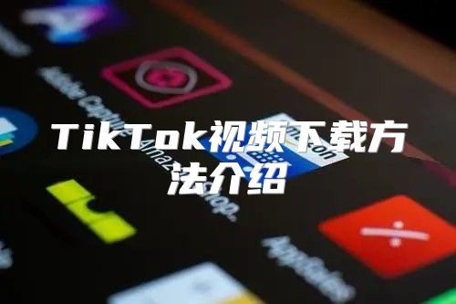 TikTok视频下载方法介绍
