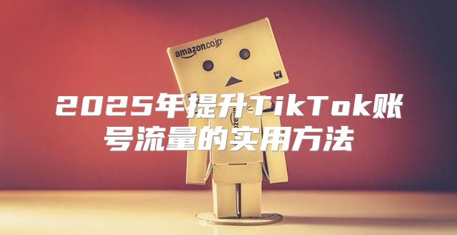 2025年提升TikTok账号流量的实用方法