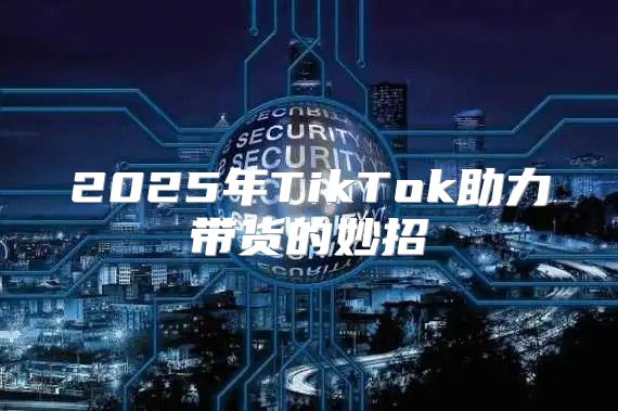 2025年TikTok助力带货的妙招