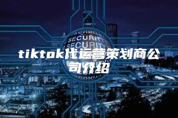 tiktok代运营策划商公司介绍
