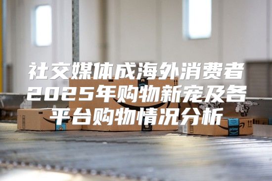 社交媒体成海外消费者2025年购物新宠及各平台购物情况分析