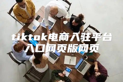 tiktok电商入驻平台入口网页版网页