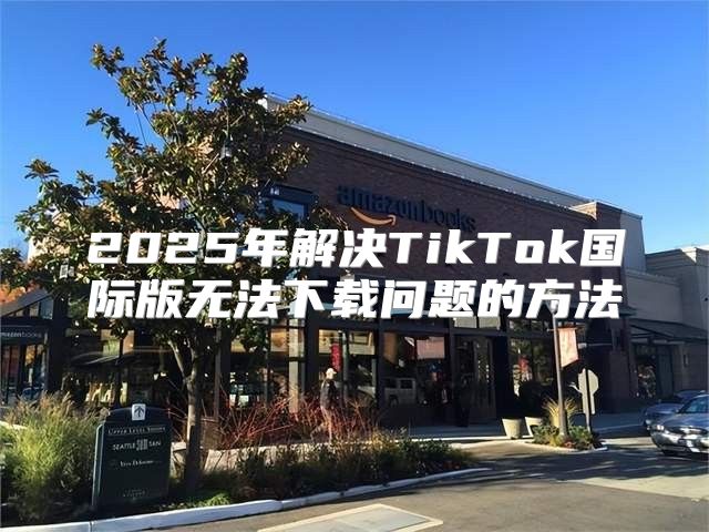 2025年解决TikTok国际版无法下载问题的方法
