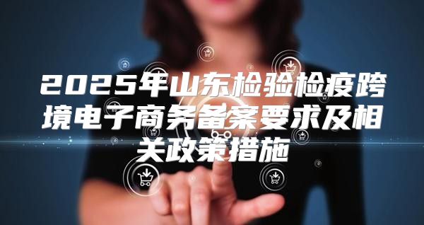 2025年山东检验检疫跨境电子商务备案要求及相关政策措施