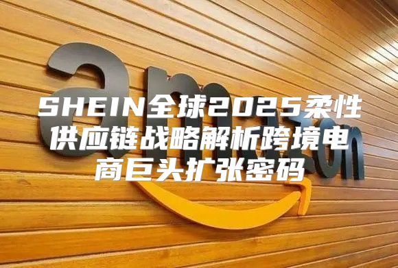 SHEIN全球2025柔性供应链战略解析跨境电商巨头扩张密码