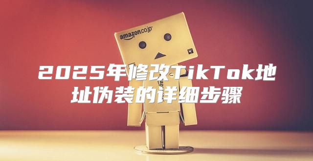 2025年修改TikTok地址伪装的详细步骤