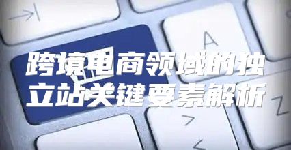 跨境电商领域的独立站关键要素解析
