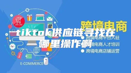 tiktok供应链寻找在哪里操作啊
