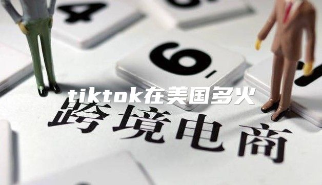 tiktok在美国多火