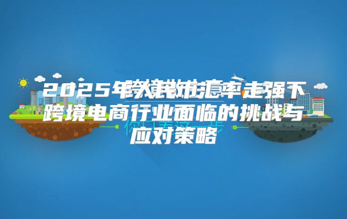 2025年人民币汇率走强下跨境电商行业面临的挑战与应对策略