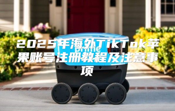 2025年海外TikTok苹果账号注册教程及注意事项