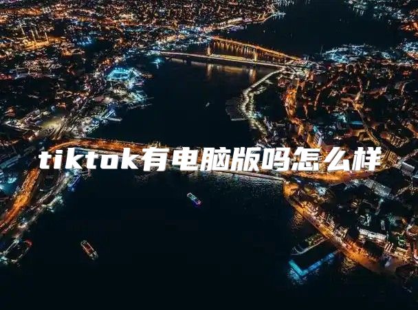 tiktok有电脑版吗怎么样