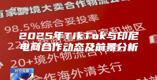 2025年TikTok与印尼电商合作动态及前景分析