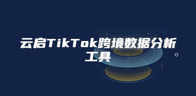 云启TikTok跨境数据分析工具