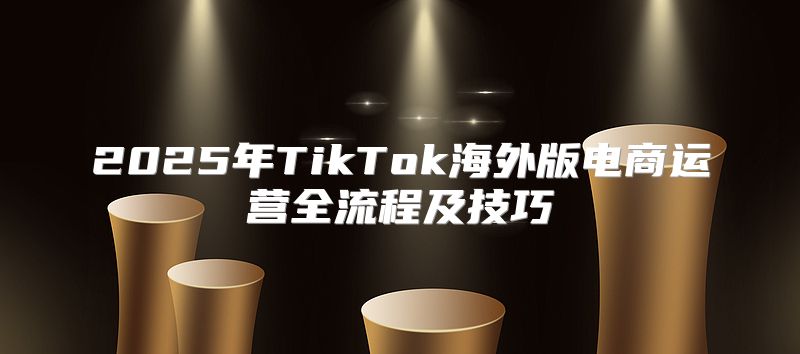 2025年TikTok海外版电商运营全流程及技巧