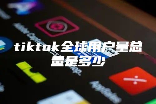 tiktok全球用户量总量是多少