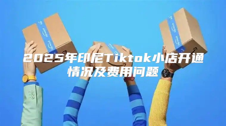 2025年印尼Tiktok小店开通情况及费用问题