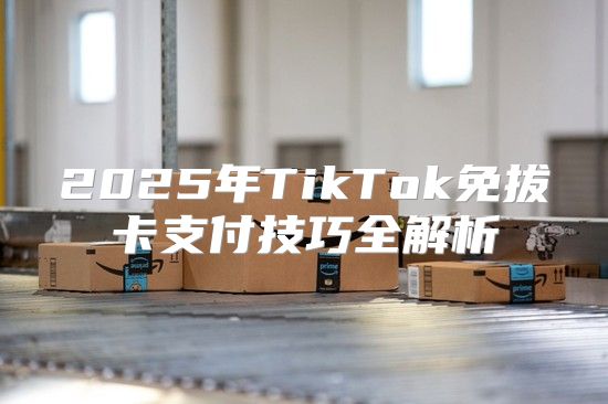 2025年TikTok免拔卡支付技巧全解析