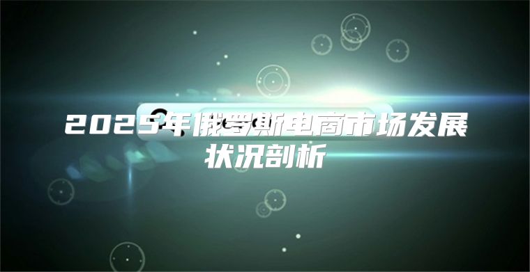 2025年俄罗斯电商市场发展状况剖析