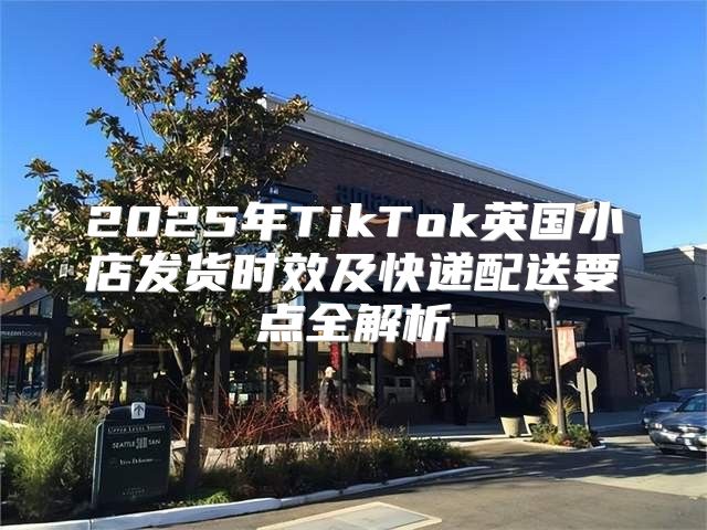2025年TikTok英国小店发货时效及快递配送要点全解析