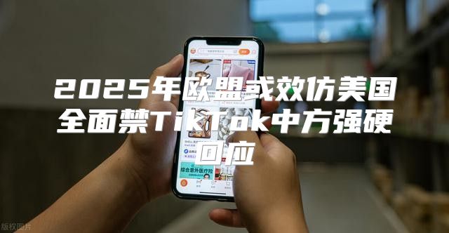 2025年欧盟或效仿美国全面禁TikTok中方强硬回应