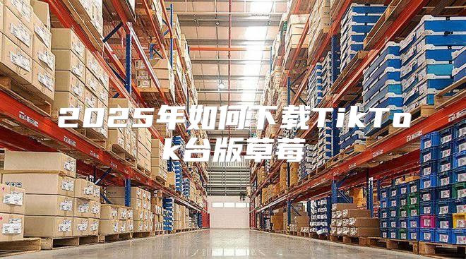 2025年如何下载TikTok台版草莓
