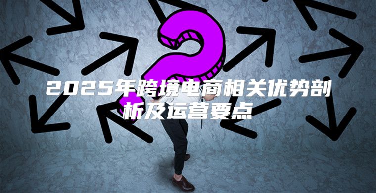 2025年跨境电商相关优势剖析及运营要点