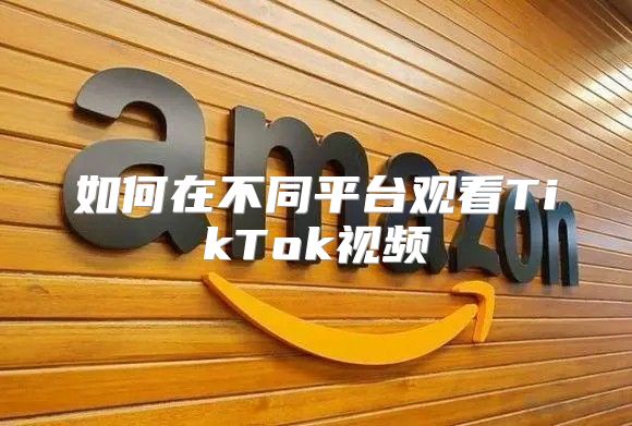 如何在不同平台观看TikTok视频