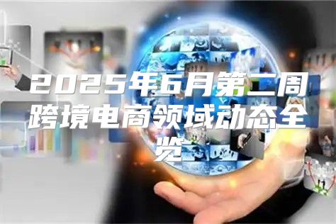 2025年6月第二周跨境电商领域动态全览