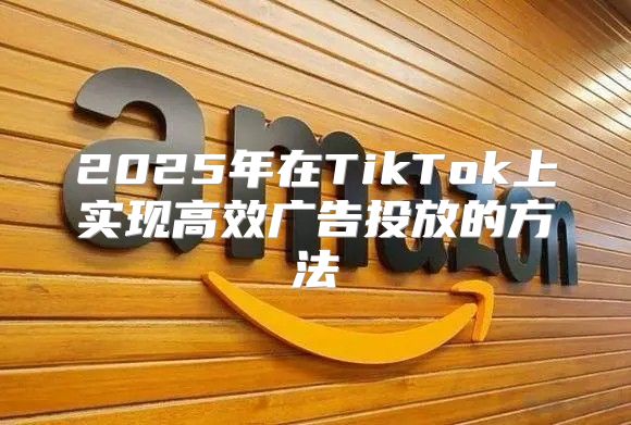 2025年在TikTok上实现高效广告投放的方法