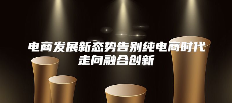 电商发展新态势告别纯电商时代走向融合创新
