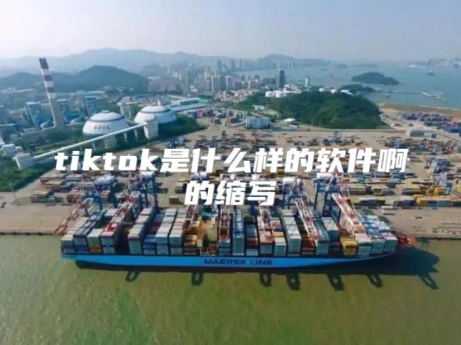 tiktok是什么样的软件啊的缩写