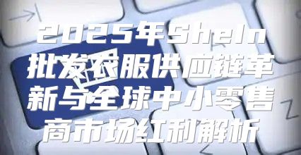 2025年SheIn批发衣服供应链革新与全球中小零售商市场红利解析