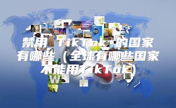 禁用 TikTok 的国家有哪些全球有哪些国家不能用TikTok