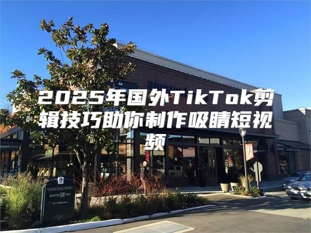 2025年国外TikTok剪辑技巧助你制作吸睛短视频
