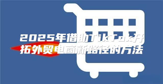 2025年借助TikTok开拓外贸电商新路径的方法