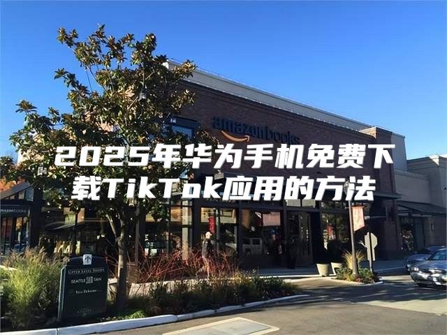 2025年华为手机免费下载TikTok应用的方法