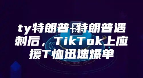 ty特朗普-特朗普遇刺后，TikTok上应援T恤迅速爆单