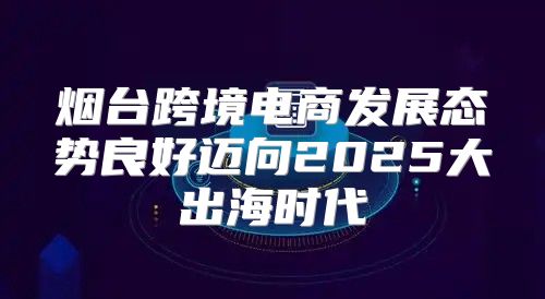 烟台跨境电商发展态势良好迈向2025大出海时代