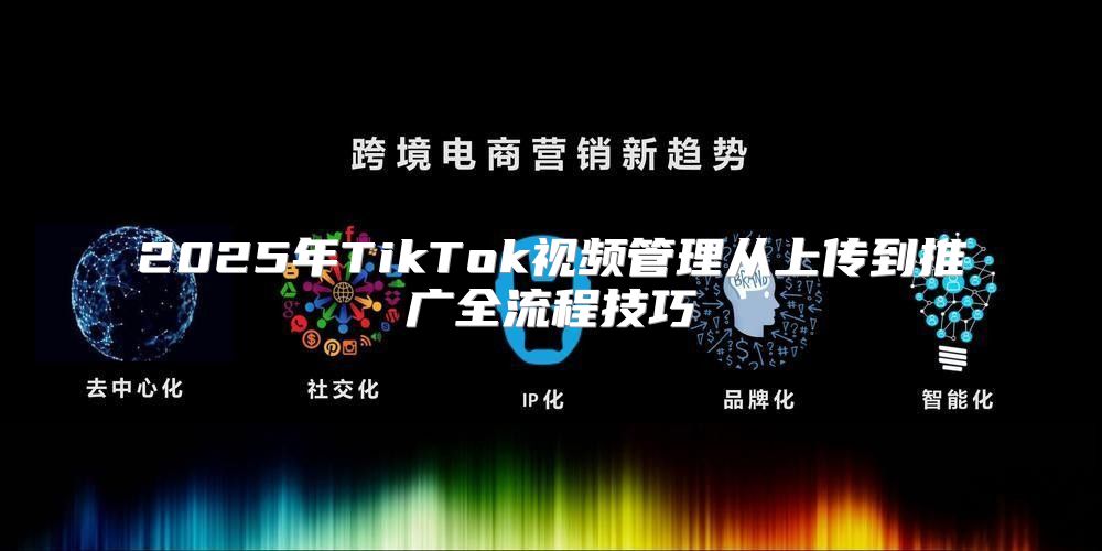 2025年TikTok视频管理从上传到推广全流程技巧