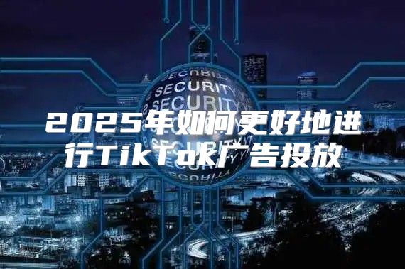 2025年如何更好地进行TikTok广告投放