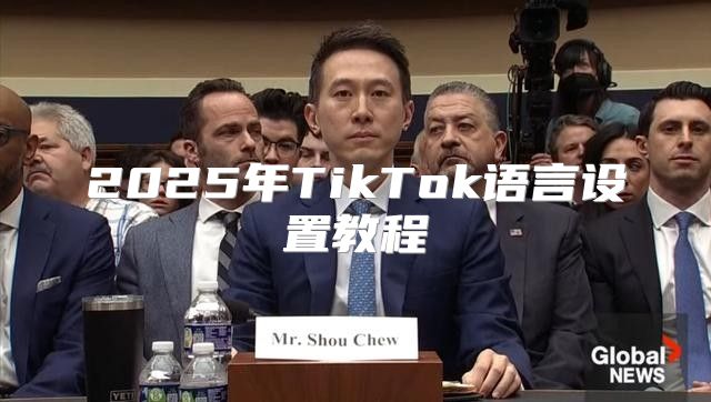 2025年TikTok语言设置教程