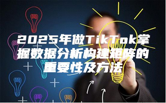 2025年做TikTok掌握数据分析构建矩阵的重要性及方法