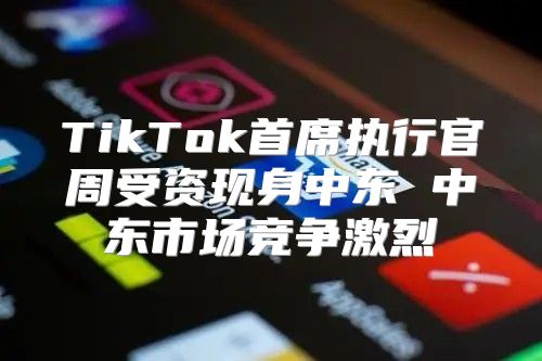 TikTok首席执行官周受资现身中东 中东市场竞争激烈