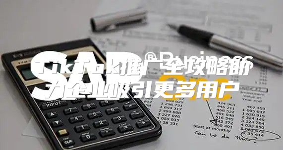 TikTok推广全攻略助力企业吸引更多用户