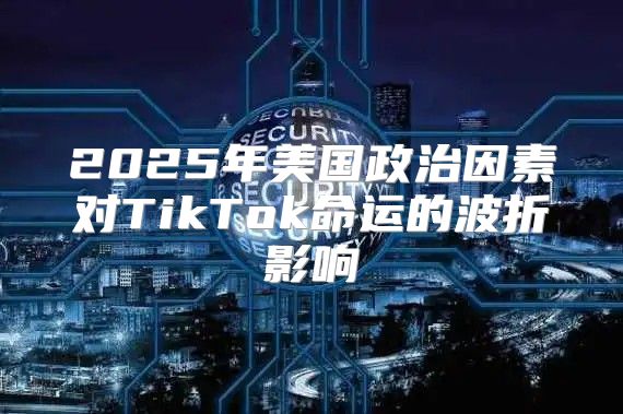 2025年美国政治因素对TikTok命运的波折影响
