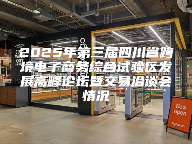 2025年第三届四川省跨境电子商务综合试验区发展高峰论坛暨交易洽谈会情况