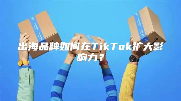 出海品牌如何在TikTok扩大影响力？