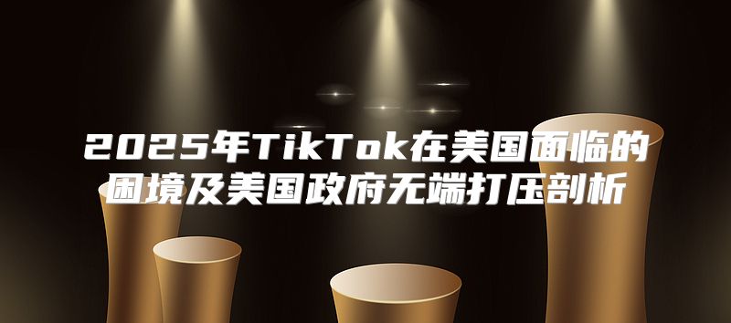 2025年TikTok在美国面临的困境及美国政府无端打压剖析